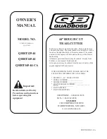 Предварительный просмотр 20 страницы QuadBoss QBRT14544-CA Owner'S Manual