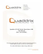 Preview for 1 page of Quaddrix QT-500-16 User Manual