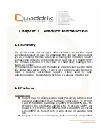 Preview for 4 page of Quaddrix QT-500 Series User Manual