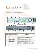 Preview for 8 page of Quaddrix QT-500 Series User Manual