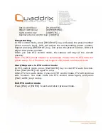 Предварительный просмотр 29 страницы Quaddrix QT-500 Series User Manual