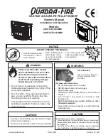 Preview for 1 page of Quadra-Fire CASTILE Owner'S Manual Installation And Operation