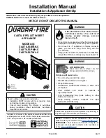 Quadra-Fire CASTILEI-MBK-C Installation Manual preview