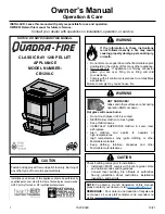 Quadra-Fire CB1200-C Owner'S Manual preview