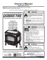 Предварительный просмотр 1 страницы Quadra-Fire EXPLORER II EXPLRMED-MBK Owner'S Manual