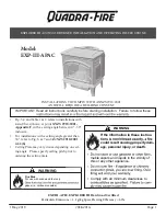 Preview for 1 page of Quadra-Fire Explorer III EXP-III-APAC Installation And Operating Instrucitons