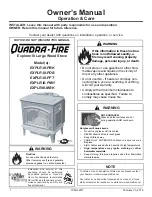 Предварительный просмотр 1 страницы Quadra-Fire EXPLR-III-MBK Owner'S Manual