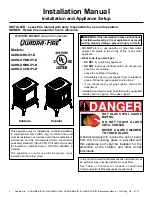 Quadra-Fire GARN-DMBK-IPI-B Installation Manual предпросмотр