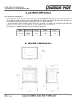 Preview for 3 page of Quadra-Fire GarnetE SERIES Installation & Operating Instructions Manual