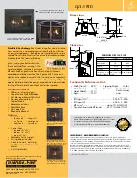 Preview for 2 page of Quadra-Fire Gas Firebrick qvi30fb Specifications