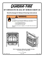 Quadra-Fire MT VERNON STOVE AE Cleaning Instructions preview