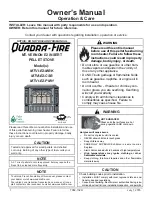 Quadra-Fire MTVI-E2-MBK Owner'S Manual preview