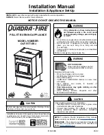 Quadra-Fire OUTFITTER-I Installation Manual preview