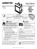 Quadra-Fire QFP44 Owner'S Manual preview