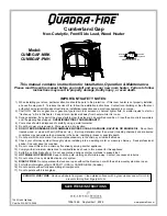 Quadra-Fire Quadra-Fire CUMBGAP-MBK Instruction Manual preview