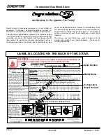 Preview for 2 page of Quadra-Fire Quadra-Fire CUMBGAP-MBK Instruction Manual