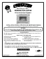 Quadra-Fire REMINGTON QFP40 Operation Manual preview