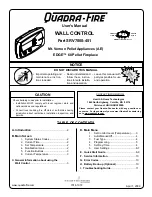 Предварительный просмотр 1 страницы Quadra-Fire SRV7000-451 User Manual