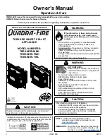 Preview for 1 page of Quadra-Fire TREKKERI-MBK Owner'S Manual