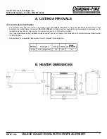 Preview for 3 page of Quadra-Fire VILLAGE COLLECTION Installation & Operating Instructions Manual