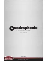 QUADRAPHONIC QUAD4 User Manual preview