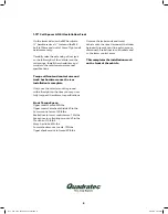 Предварительный просмотр 8 страницы Quadratec 16400.0010 Installation Manual