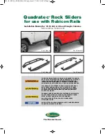 Предварительный просмотр 1 страницы Quadratec Rock Sliders Installation Manual