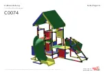 Preview for 14 page of Quadro mdb High-End Play Tower with Baby and Curved Slide including 15cm Steps and Climbing Hill C0074 Construction Manual