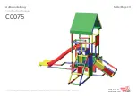 Preview for 13 page of Quadro mdb High-End Play Tower with Baby and Modular Slide including 15cm Steps, Climbing Hill and increased Roof C0075 Construction Manual