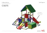 Preview for 14 page of Quadro mdb High-End Play Tower with Baby and Modular Slide including 15cm Steps, Climbing Hill and increased Roof C0075 Construction Manual