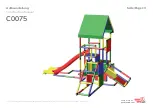 Preview for 13 page of Quadro mdb High-End Play Tower with Baby and Modular Slide including 15cm Steps, Climbing Hill and increased Roof... Construction Manual