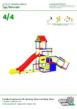 Preview for 4 page of Quadro mdb Toddler Playtower with Modular Slide and Baby Slide Construction Manual