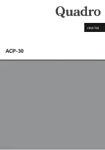Preview for 3 page of Quadro ACP-30 User Manual