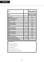 Предварительный просмотр 41 страницы Quadro BH-04-22VC User Manual