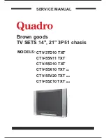 Preview for 1 page of Quadro CTV-37D10 TXT Service Manual