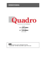Предварительный просмотр 1 страницы Quadro CTV-37V10 Service Manual