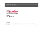 Предварительный просмотр 1 страницы Quadro CTV-5130 Service Manual