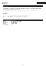 Preview for 5 page of Quadro HOL-1320T User Manual