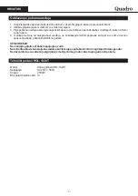 Preview for 8 page of Quadro HOL-1320T User Manual