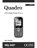Preview for 3 page of Quadro MQ-D07 User Manual