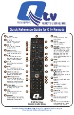 Quadro Q tv Remote KURV 2.0 Voice Remote Control Quick Reference Manual preview