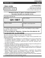 Preview for 34 page of Quadro QH-18BT Instruction Manual