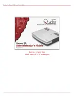 Preview for 1 page of Quadro QUADRO4LI Administrator'S Manual