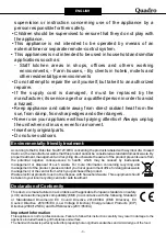 Preview for 4 page of Quadro TR-C2000CR User Manual