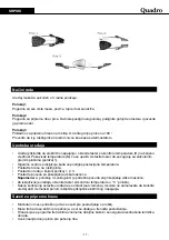Предварительный просмотр 12 страницы Quadro TR-K501 User Manual