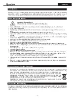 Preview for 3 page of Quadro TR-W224 User Manual