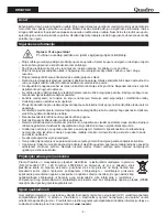 Предварительный просмотр 6 страницы Quadro TR-W424 User Manual