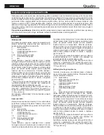 Предварительный просмотр 8 страницы Quadro TR-W424 User Manual