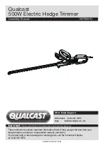 Qualcast GHT500A1 Assembly Manual предпросмотр