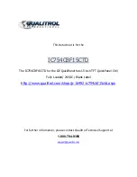 Qualitrol IC754CBF15CTD Data Sheet / Manual preview